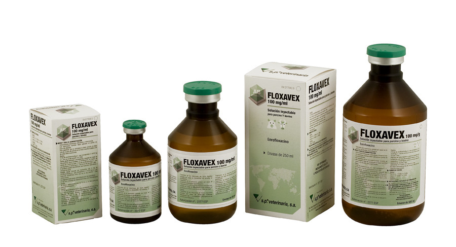 Floxavex 100 mg/ml solución inyectable 