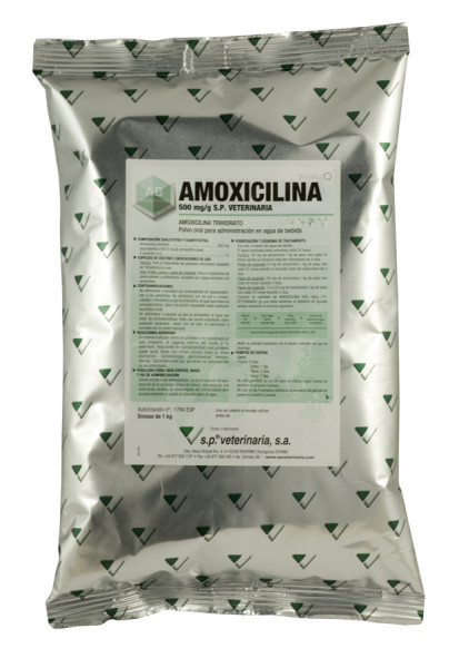 Amoxicilina 500 mg/g S.P. Veterinaria